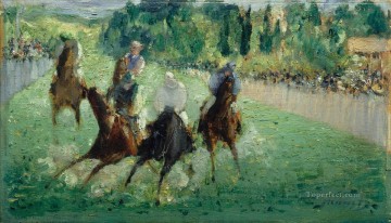 Sport Painting - At the races Eduard Manet impressionists